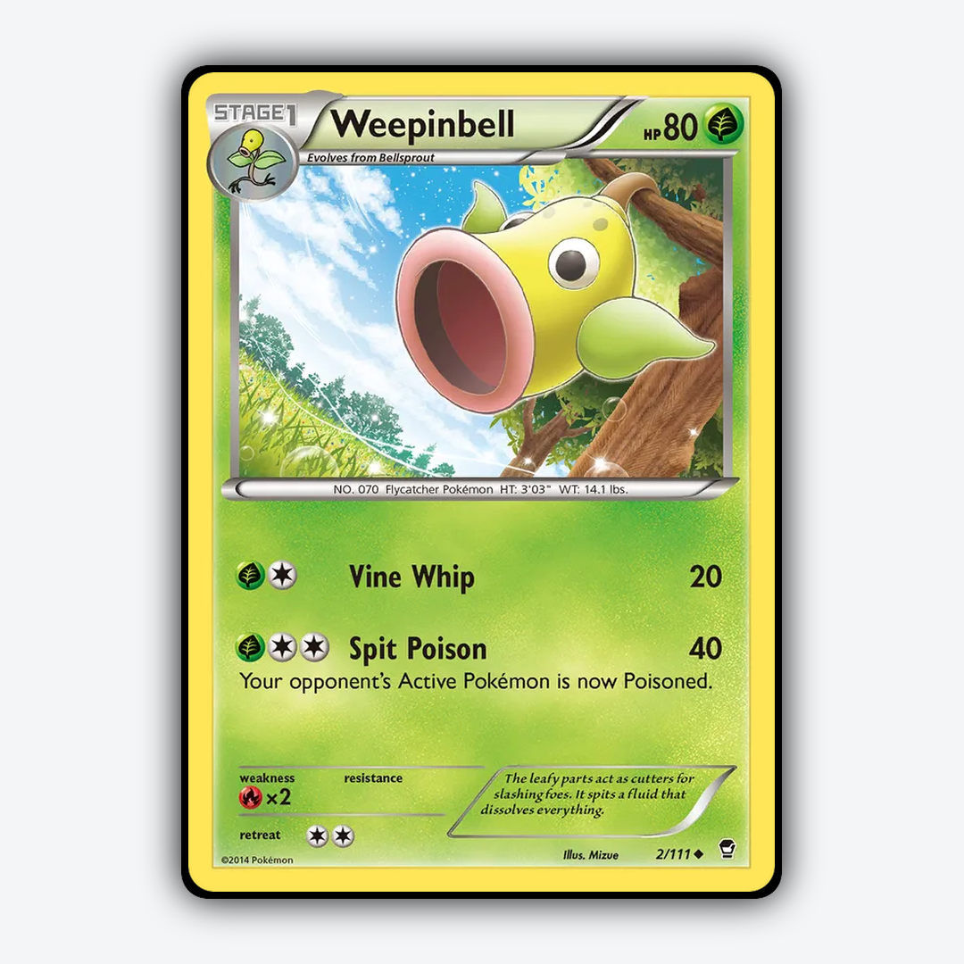 Weepinbell 002/111 - Furious Fists Set - Card Rug