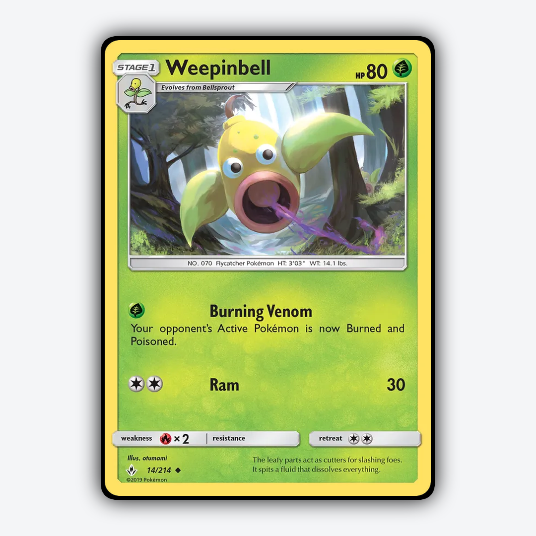 Weepinbell 014/214 - Unbroken Bonds Set - Card Rug