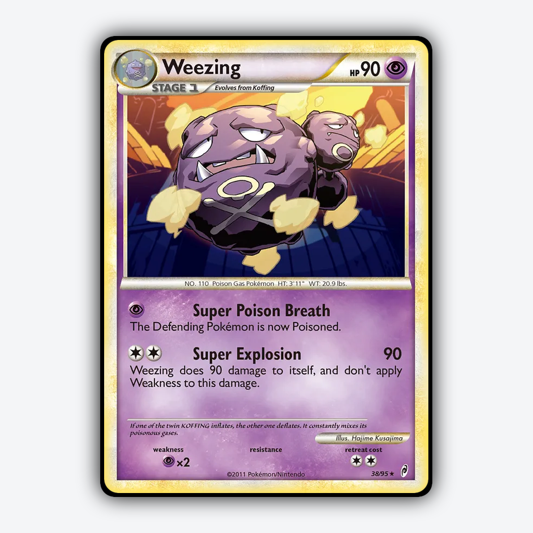 Weezing 038/95 - Call of Legends Set - Card Rug