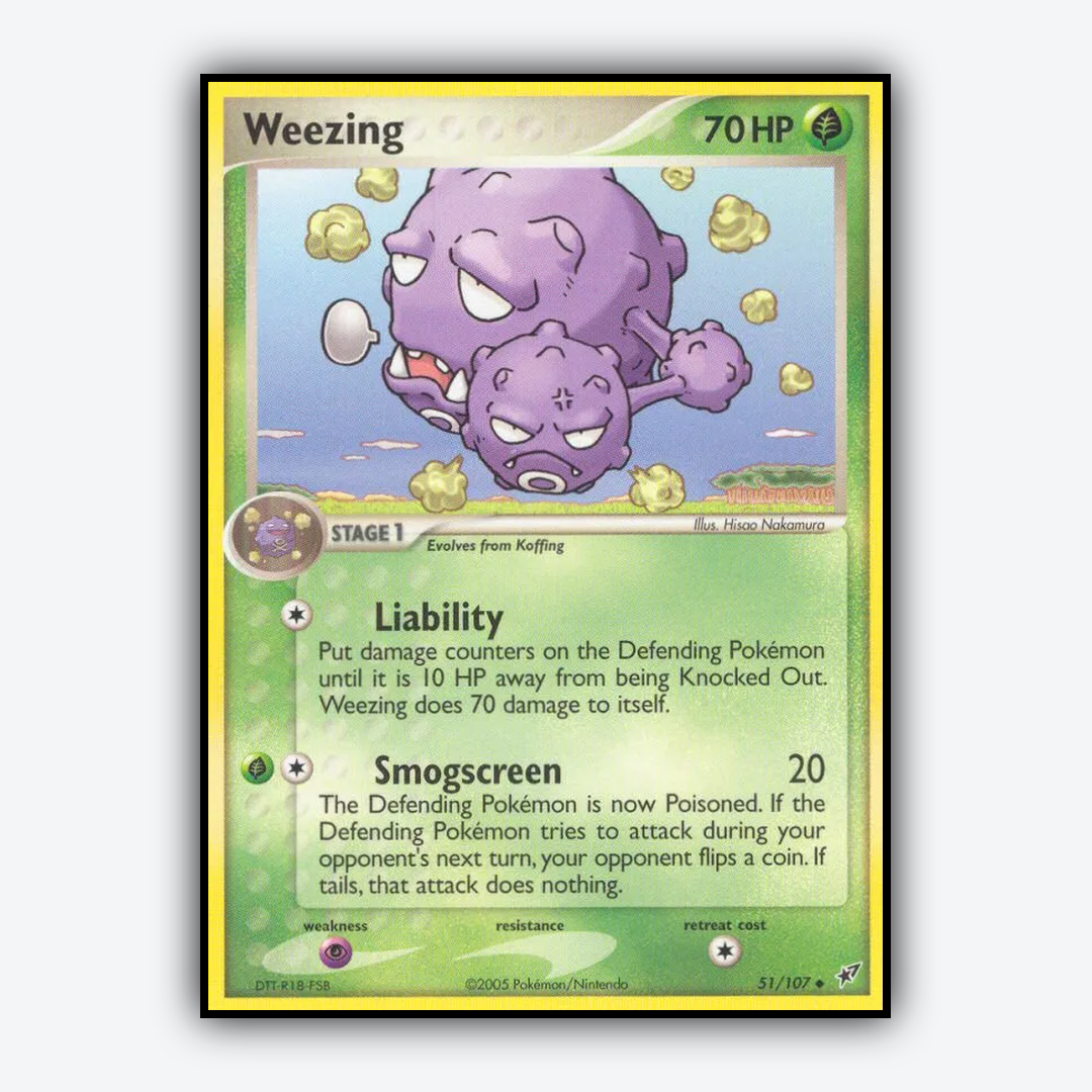 Weezing 051/107 - Deoxys Set - Card Rug