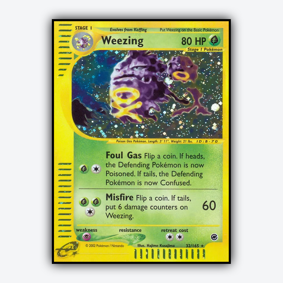 Weezing 032/165 - Expedition Base Set - Card Rug