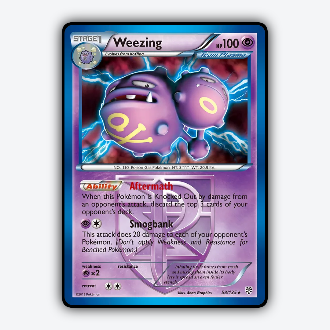 Weezing 058/135 - Plasma Storm Set - Card Rug