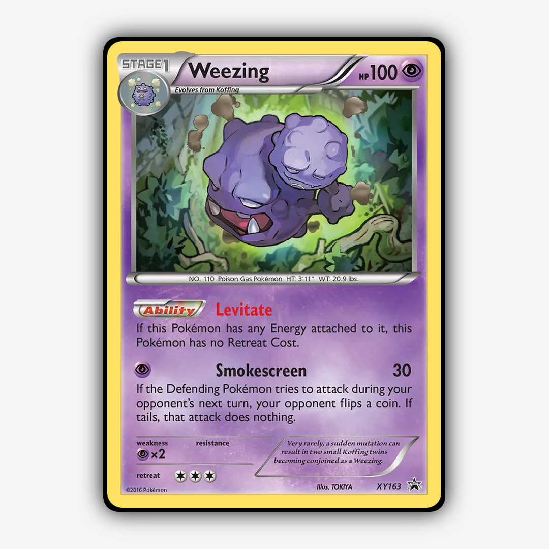 Weezing #163 - XY Black Star Promos Set - Card Rug