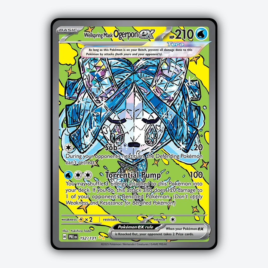 Wellspring Mask Ogerpon ex #152 - Prismatic Evolutions Set - Card Rug