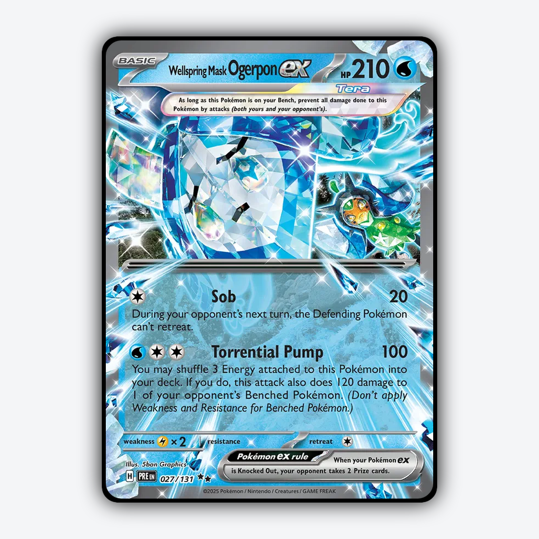 Wellspring Mask Ogerpon ex #27 - Prismatic Evolutions Set - Card Rug