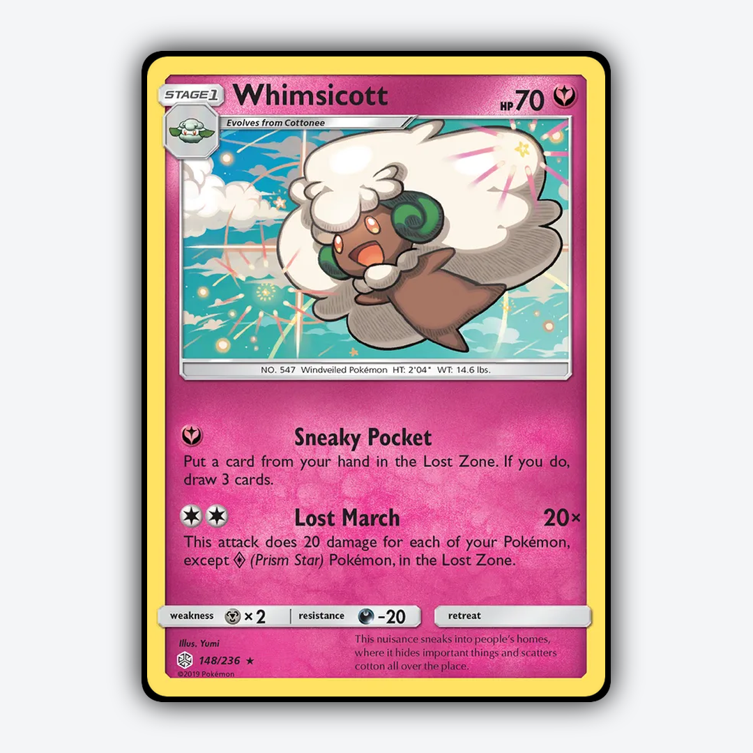 Whimsicott 148/236 - Cosmic Eclipse Set - Card Rug