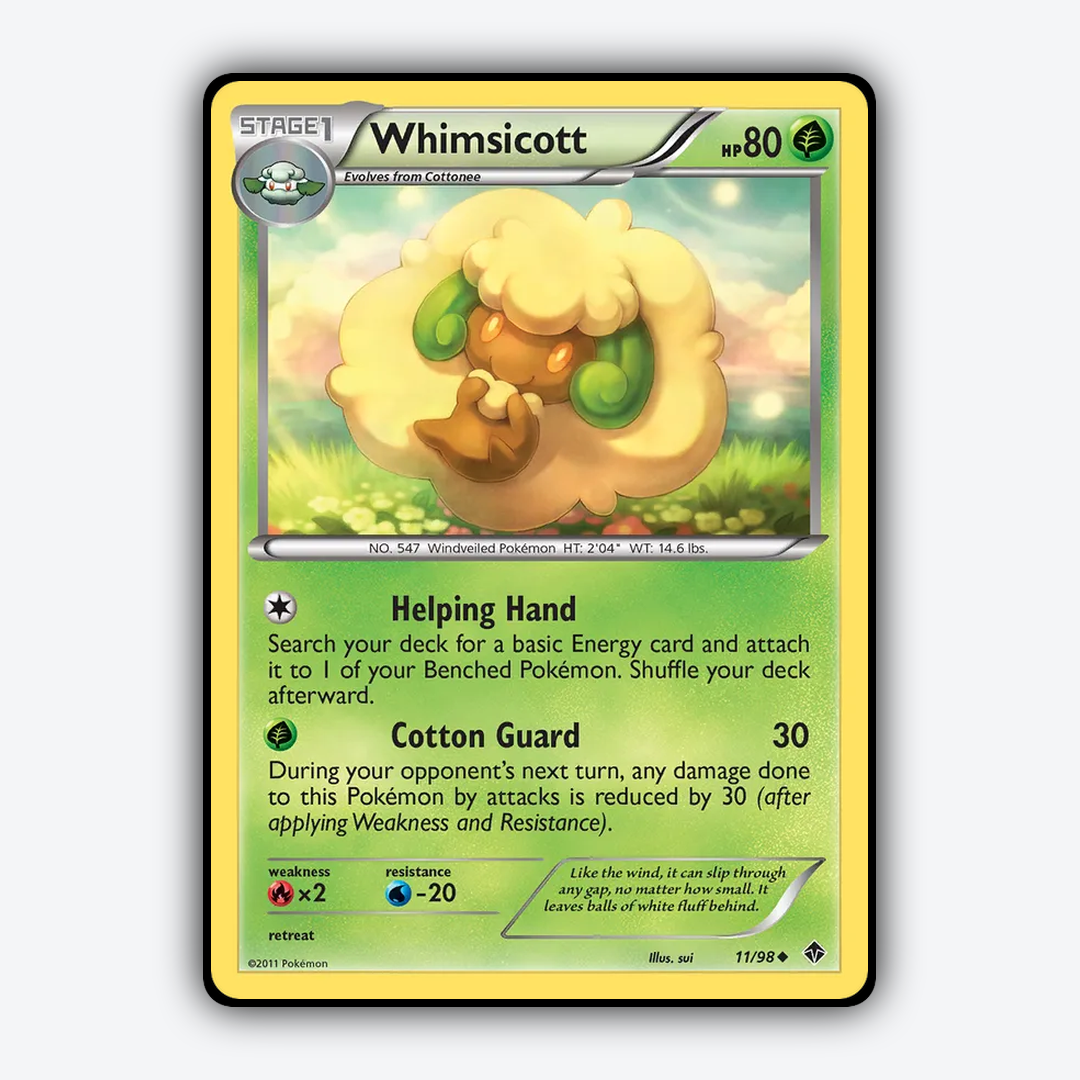 Whimsicott 011/98 - Emerging Powers Set - Card Rug