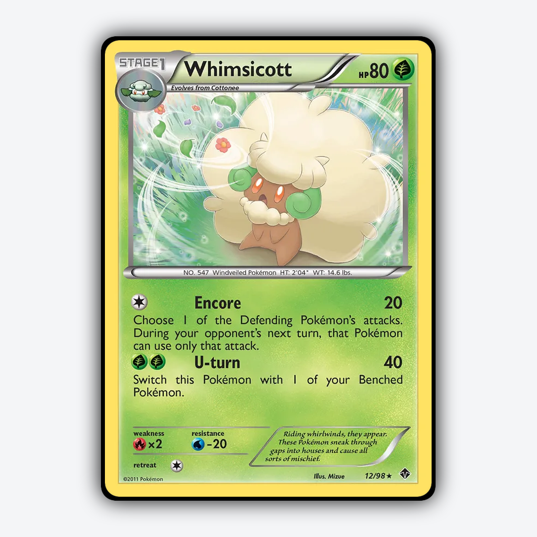 Whimsicott 012/98 - Emerging Powers Set - Card Rug