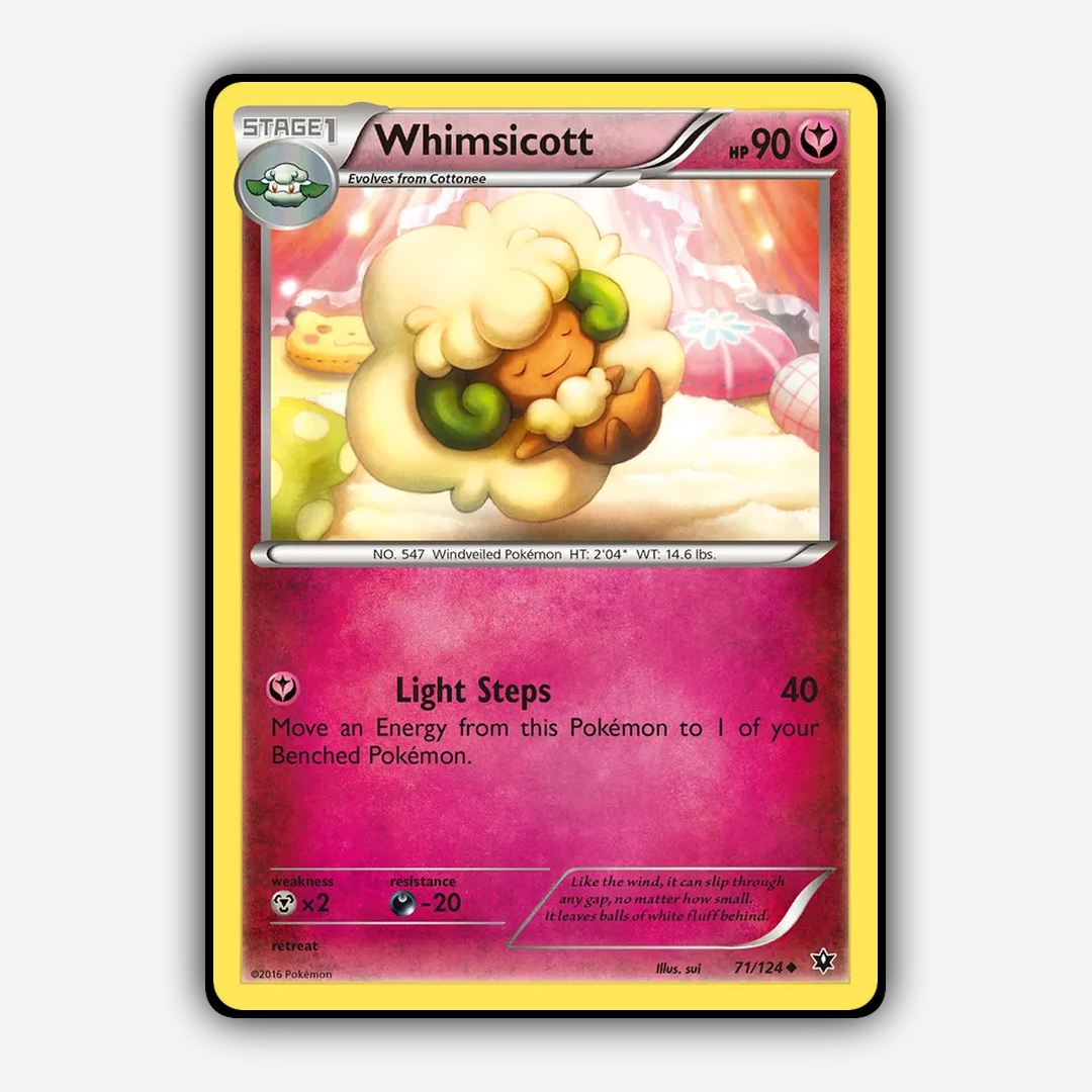 Whimsicott 071/124 - Fates Collide Set - Card Rug