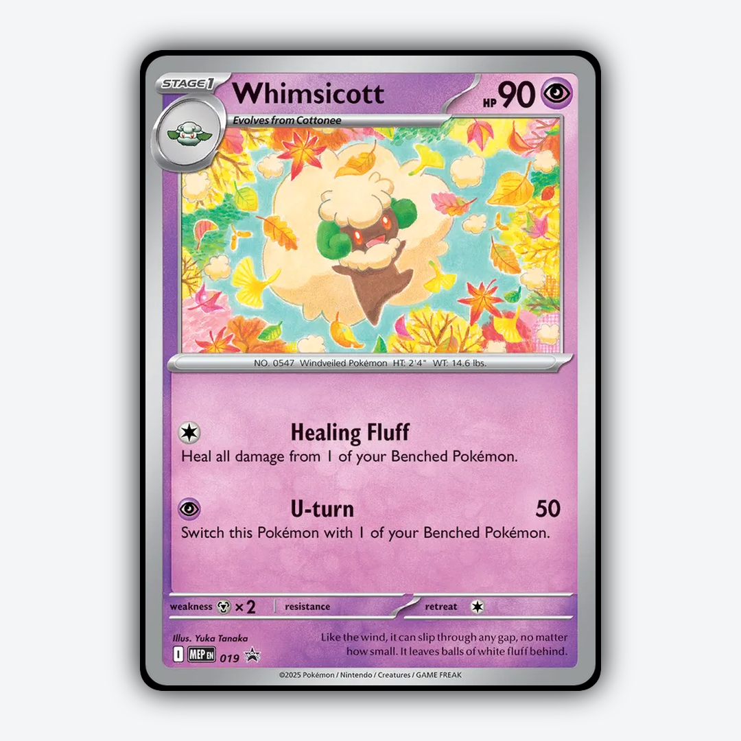 Whimsicott #19 - ME Black Star Promos Set - Card Rug