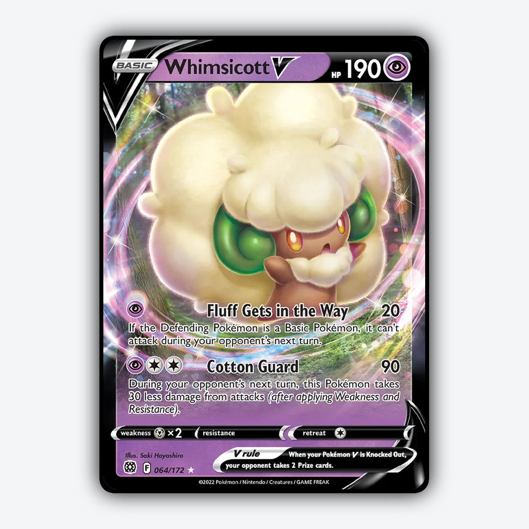 Whimsicott V 064/172 - Brilliant Stars Set - Card Rug