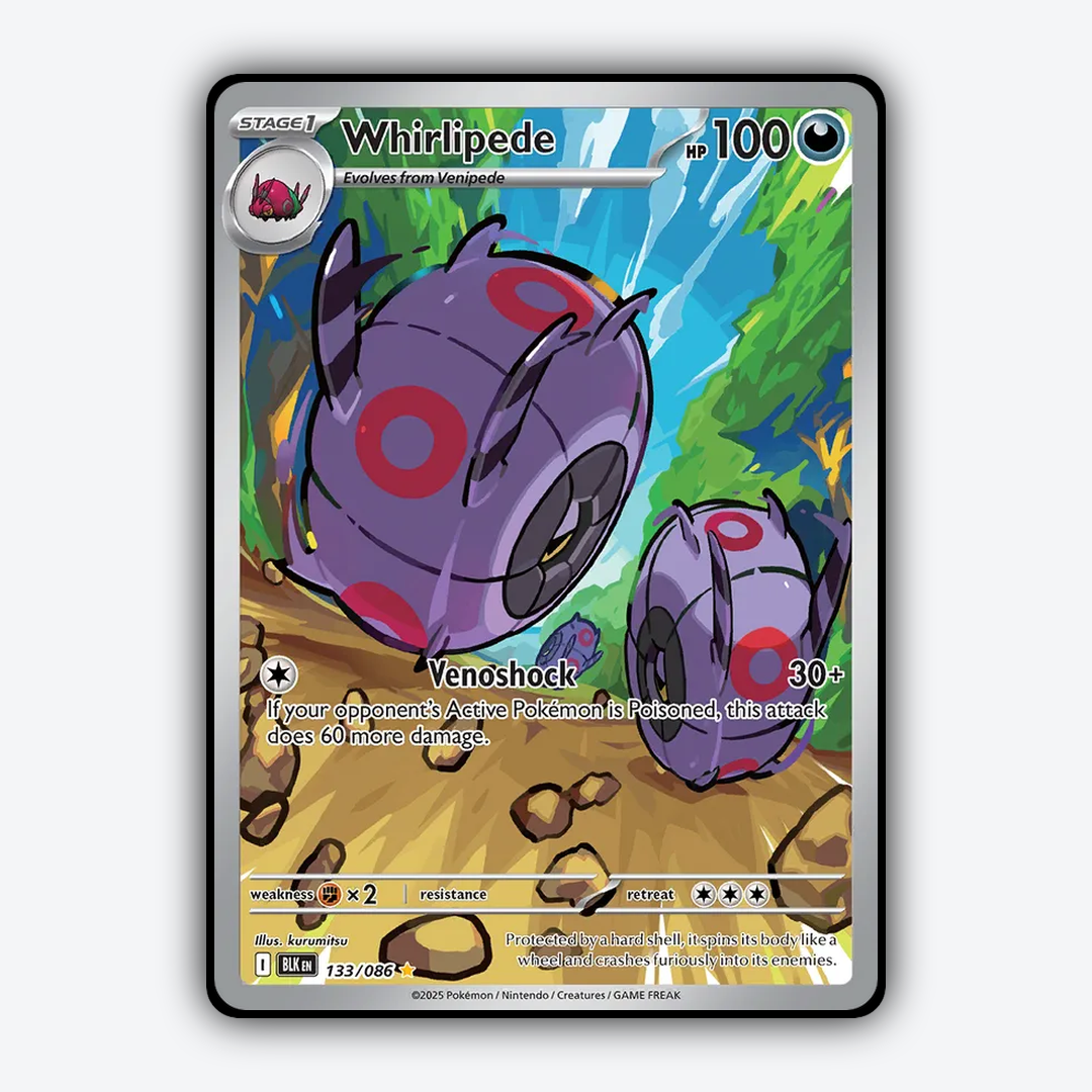 Whirlipede #133 - Black Bolt Set - Card Rug