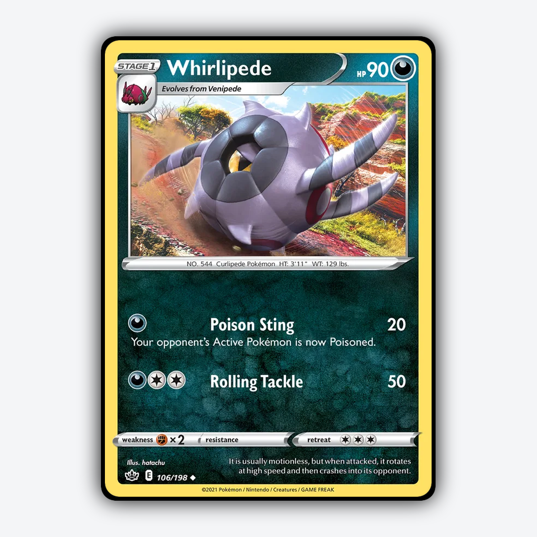 Whirlipede 106/198 - Chilling Reign Set - Card Rug
