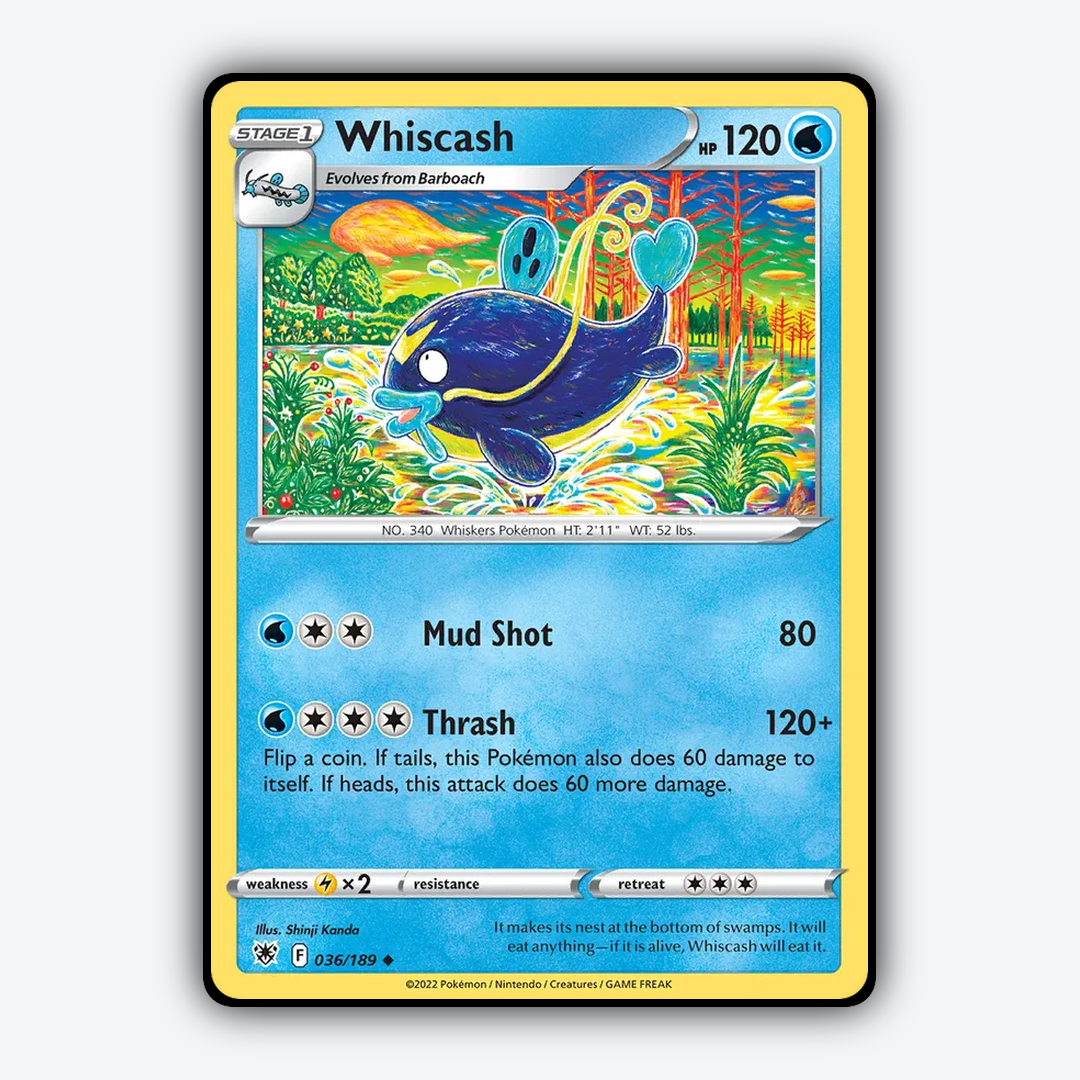 Whiscash 036/189 - Astral Radiance Set - Card Rug