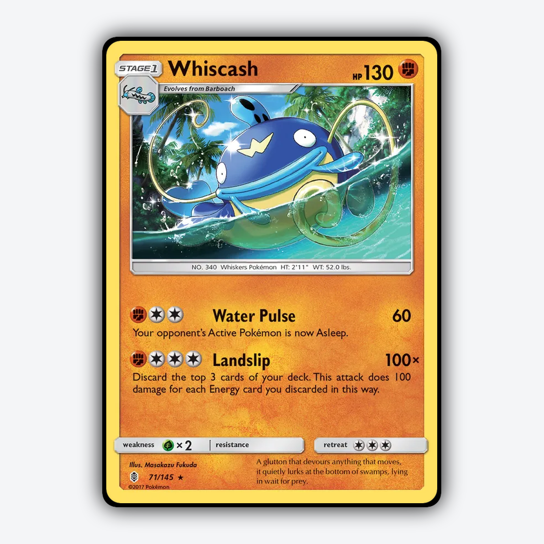 Whiscash 071/145 - Guardians Rising Set - Card Rug