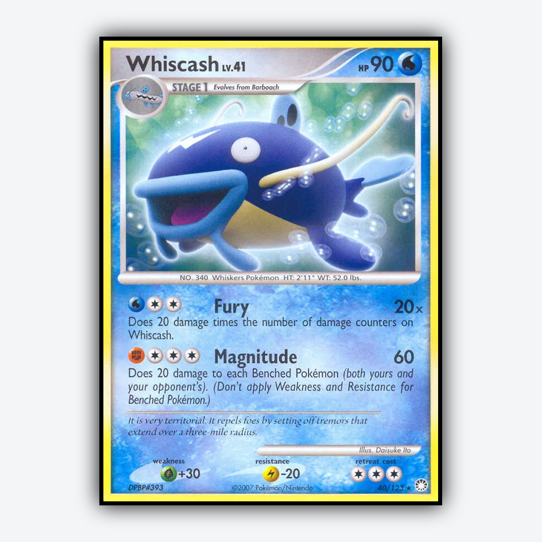 Whiscash 040/123 - Mysterious Treasures Set - Card Rug