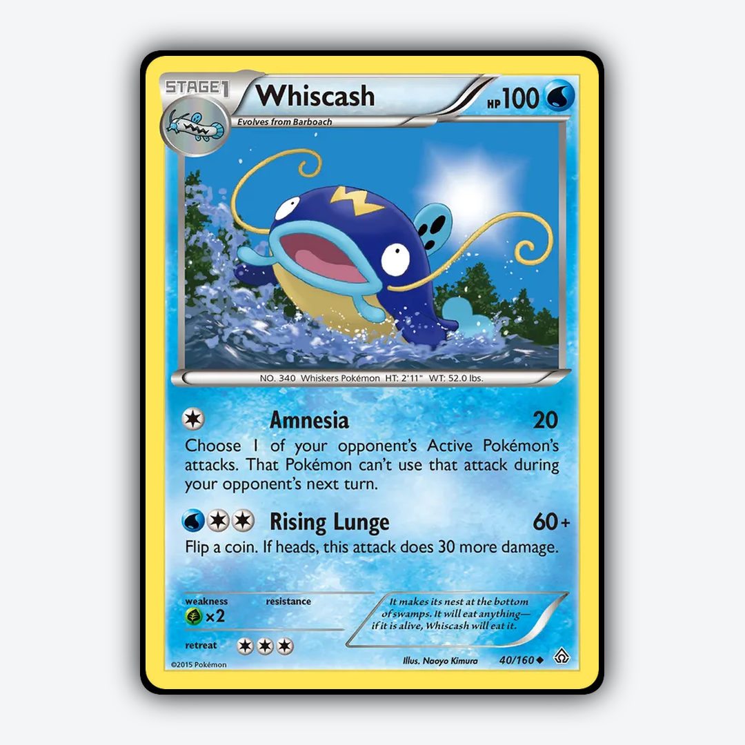Whiscash 040/160 - Primal Clash Set - Card Rug