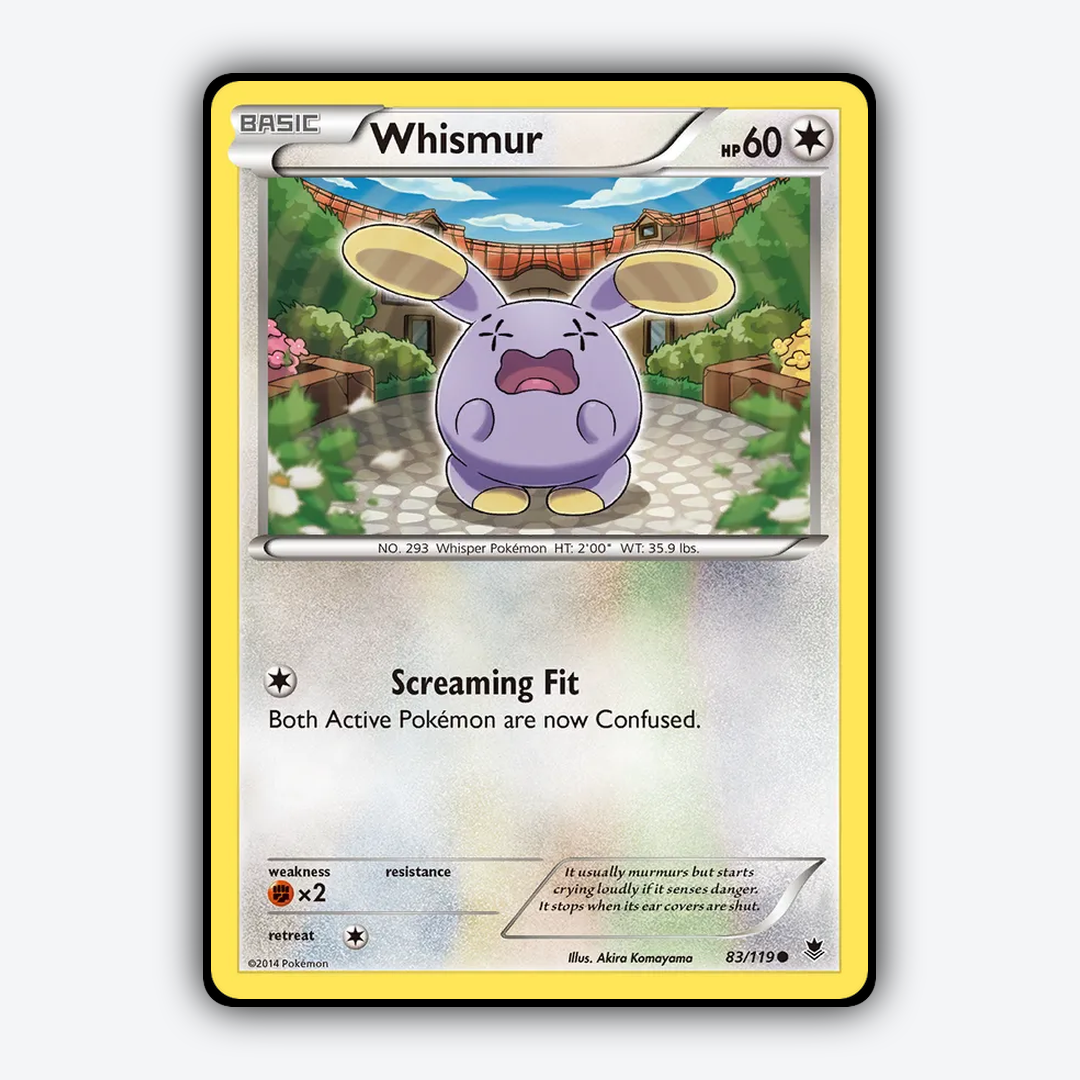 Whismur 083/119 - Phantom Forces Set - Card Rug