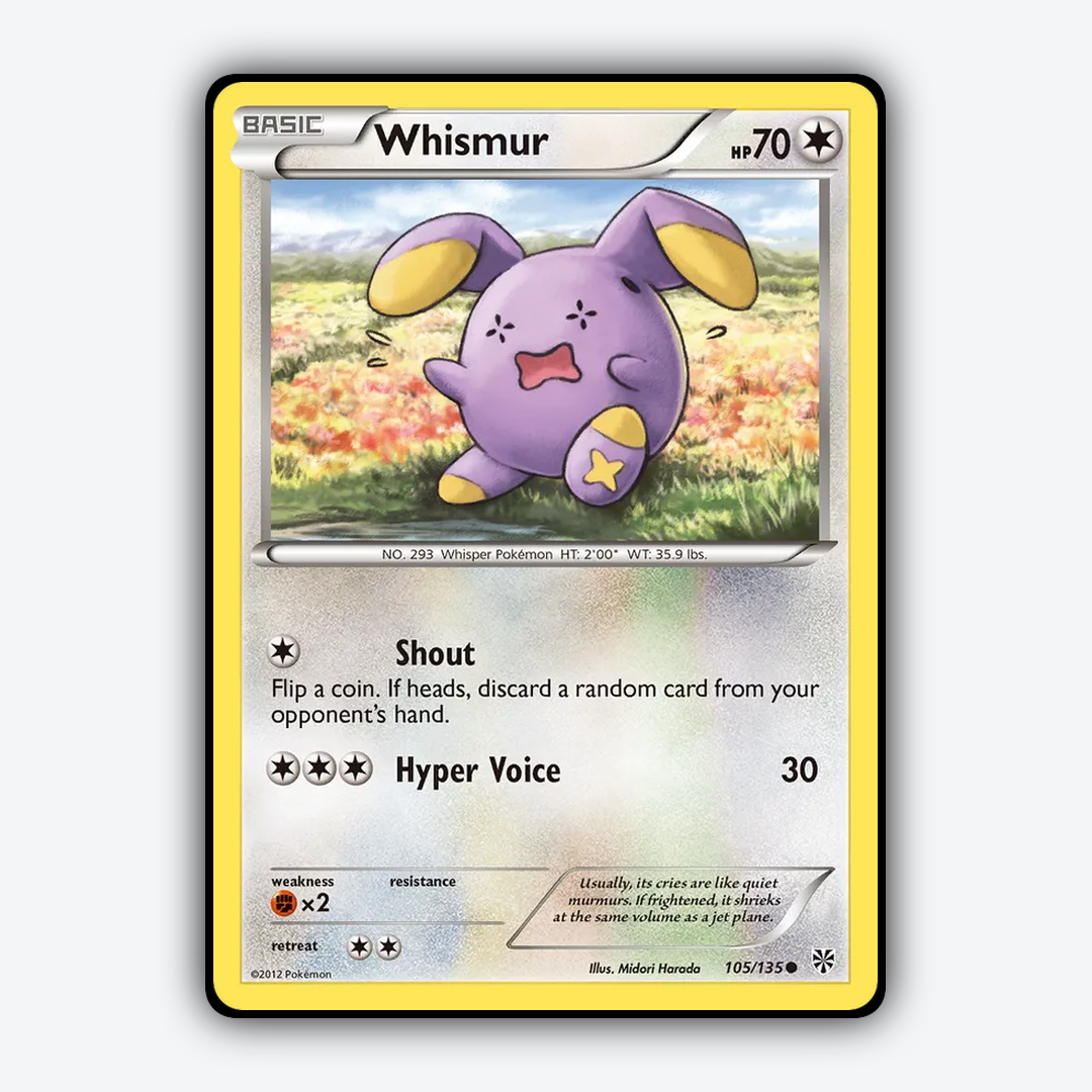 Whismur 105/135 - Plasma Storm Set - Card Rug