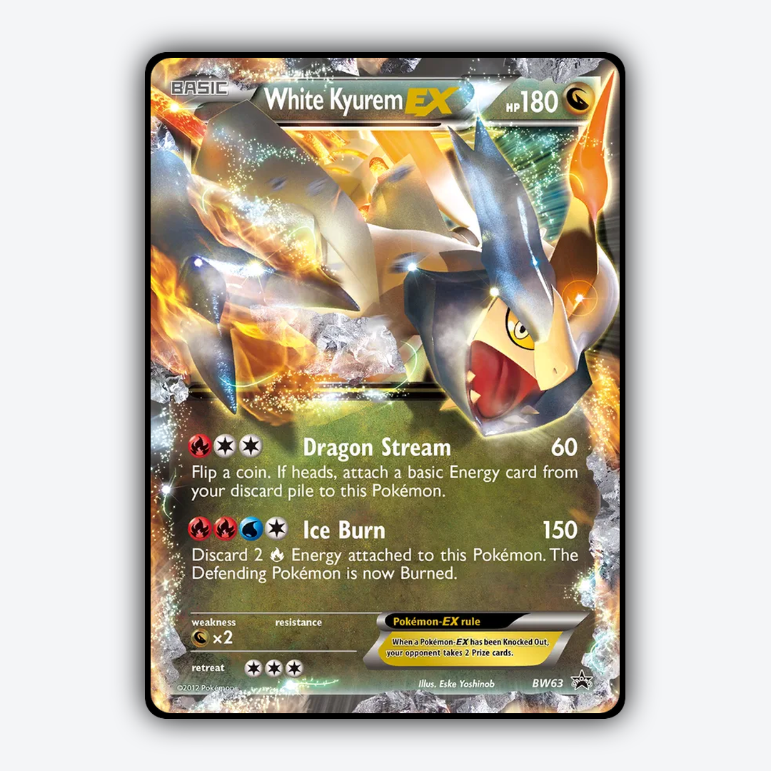 White Kyurem-EX #63 - BW Black Star Promos Set - Card Rug
