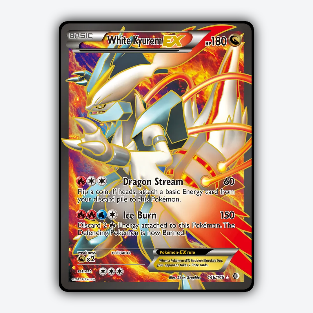 White Kyurem-EX 146/149 - Boundaries Crossed Set - Card Rug