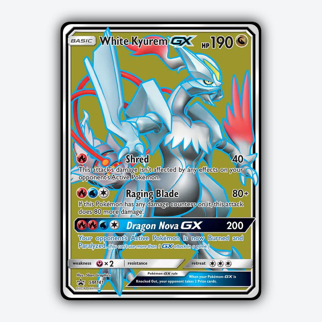 White Kyurem-GX #141 - SM Black Star Promos Set - Card Rug