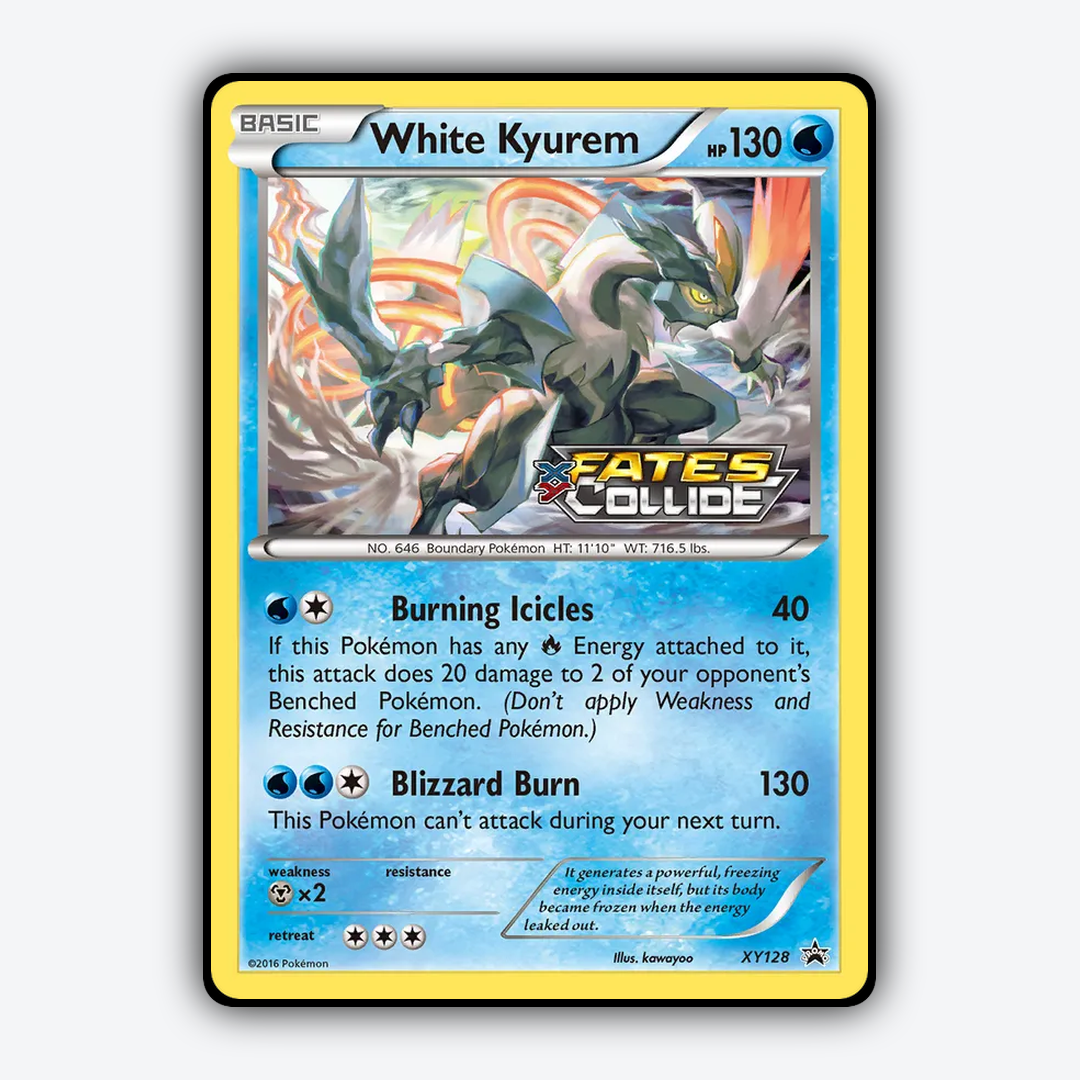 White Kyurem #128 - XY Black Star Promos Set - Card Rug