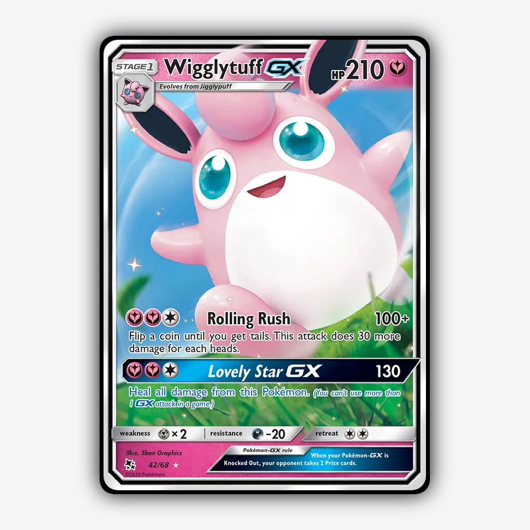 Wigglytuff-GX 042/68 - Hidden Fates Set - Card Rug