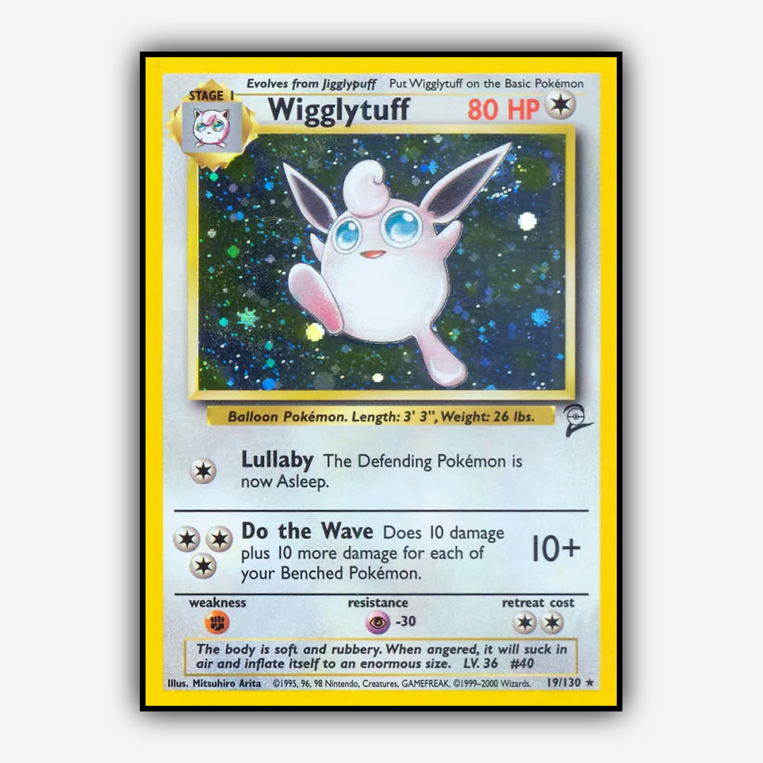 Wigglytuff 019/130 - Base Set 2 Set - Card Rug