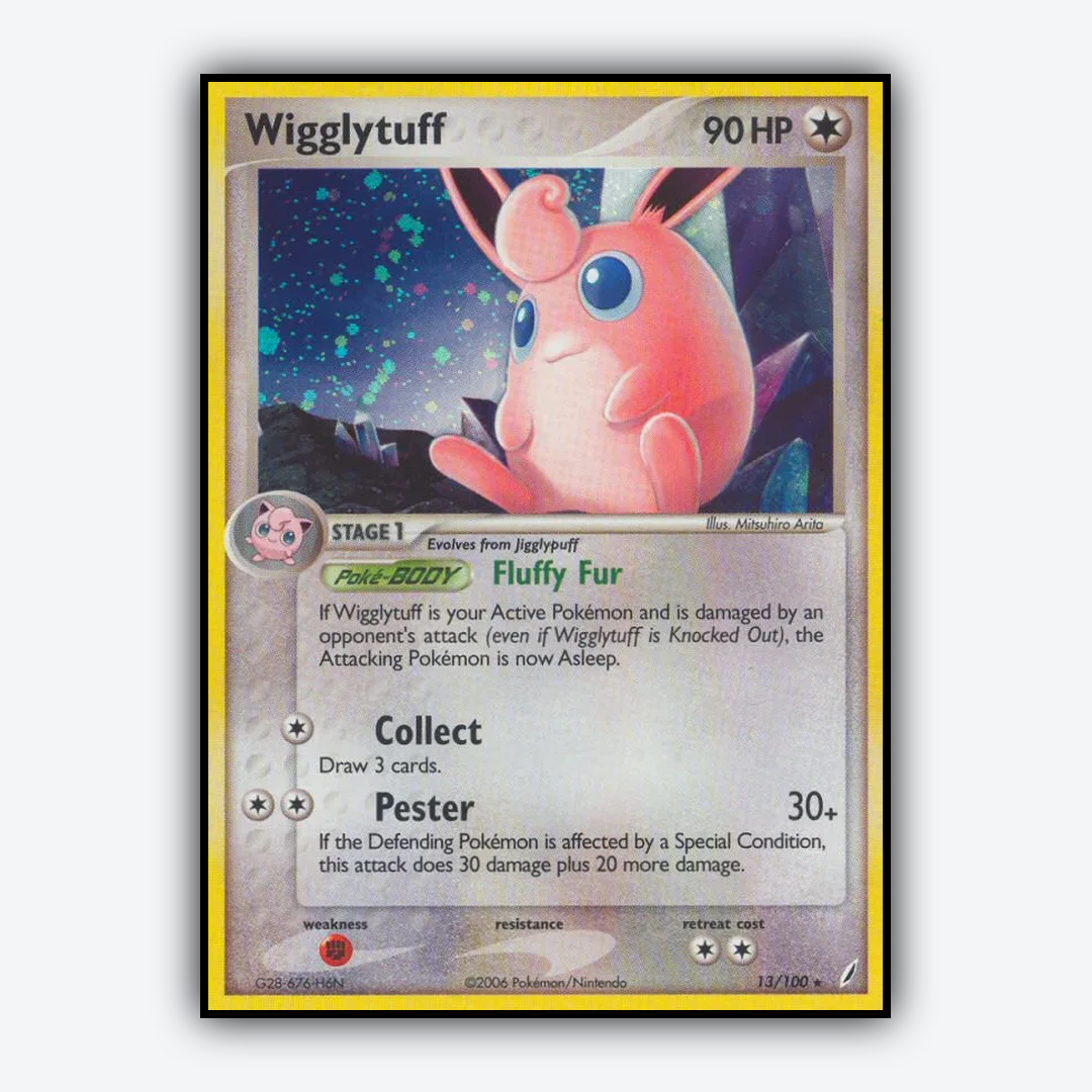 Wigglytuff 013/100 - Crystal Guardians Set - Card Rug