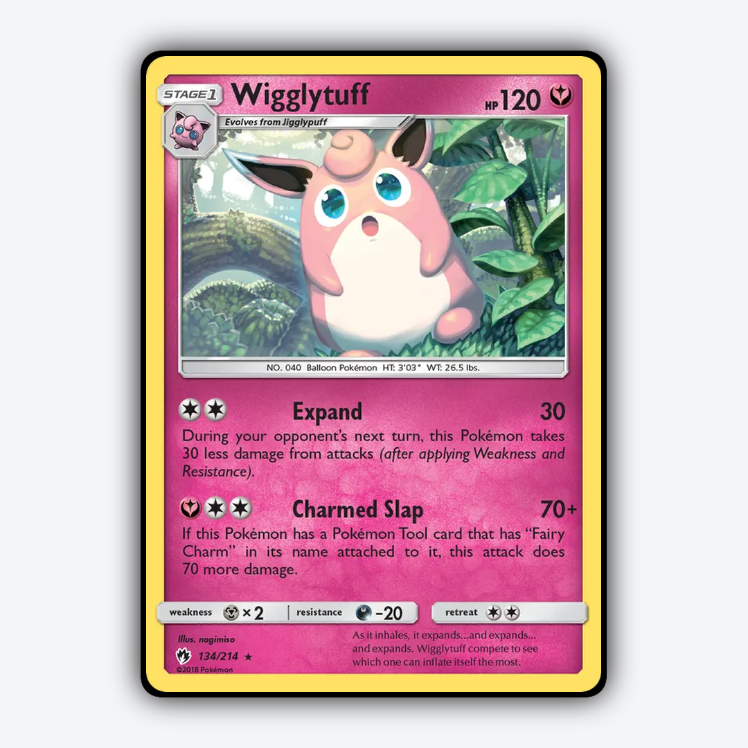 Wigglytuff 134/214 - Lost Thunder Set - Card Rug