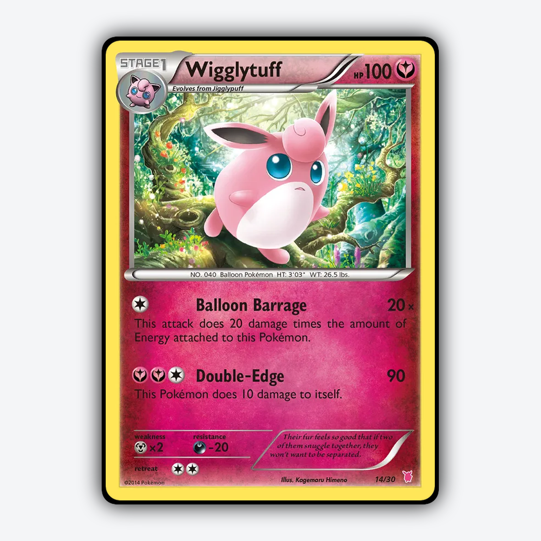 Wigglytuff 014/30 - XY Trainer Kit Wigglytuff Set - Card Rug