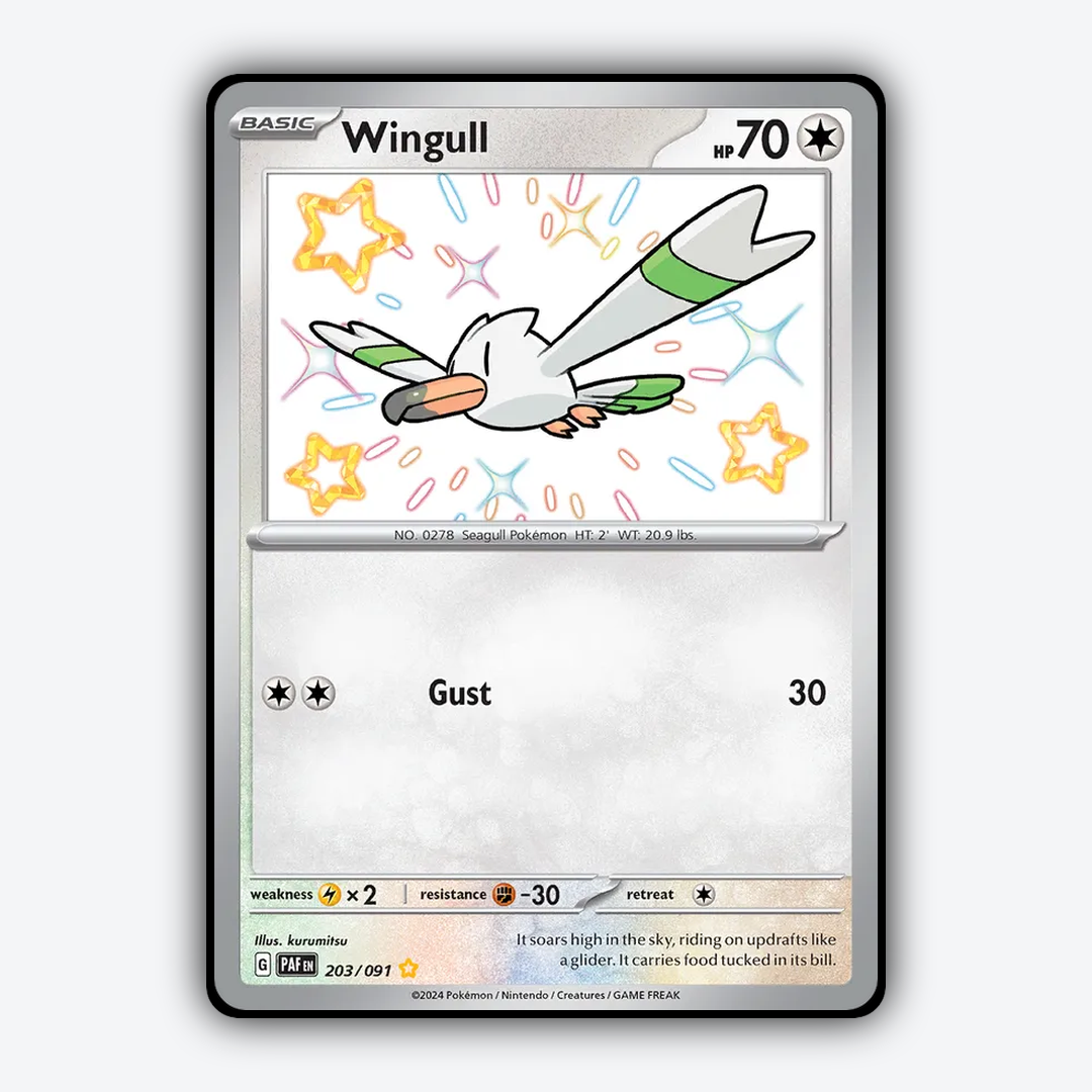 Wingull #203 - Paldean Fates Set - Card Rug