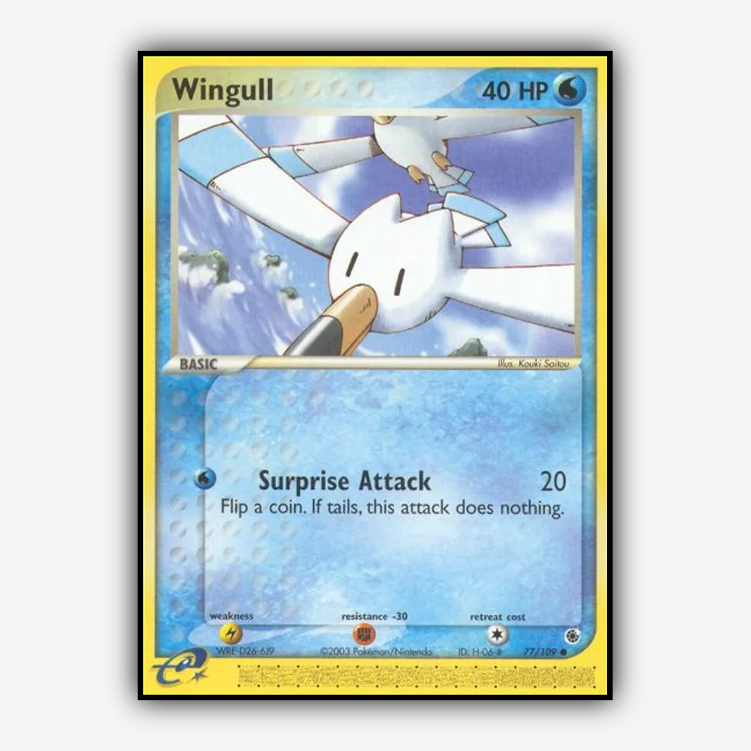 Wingull 077/109 - Ruby & Sapphire Set - Card Rug