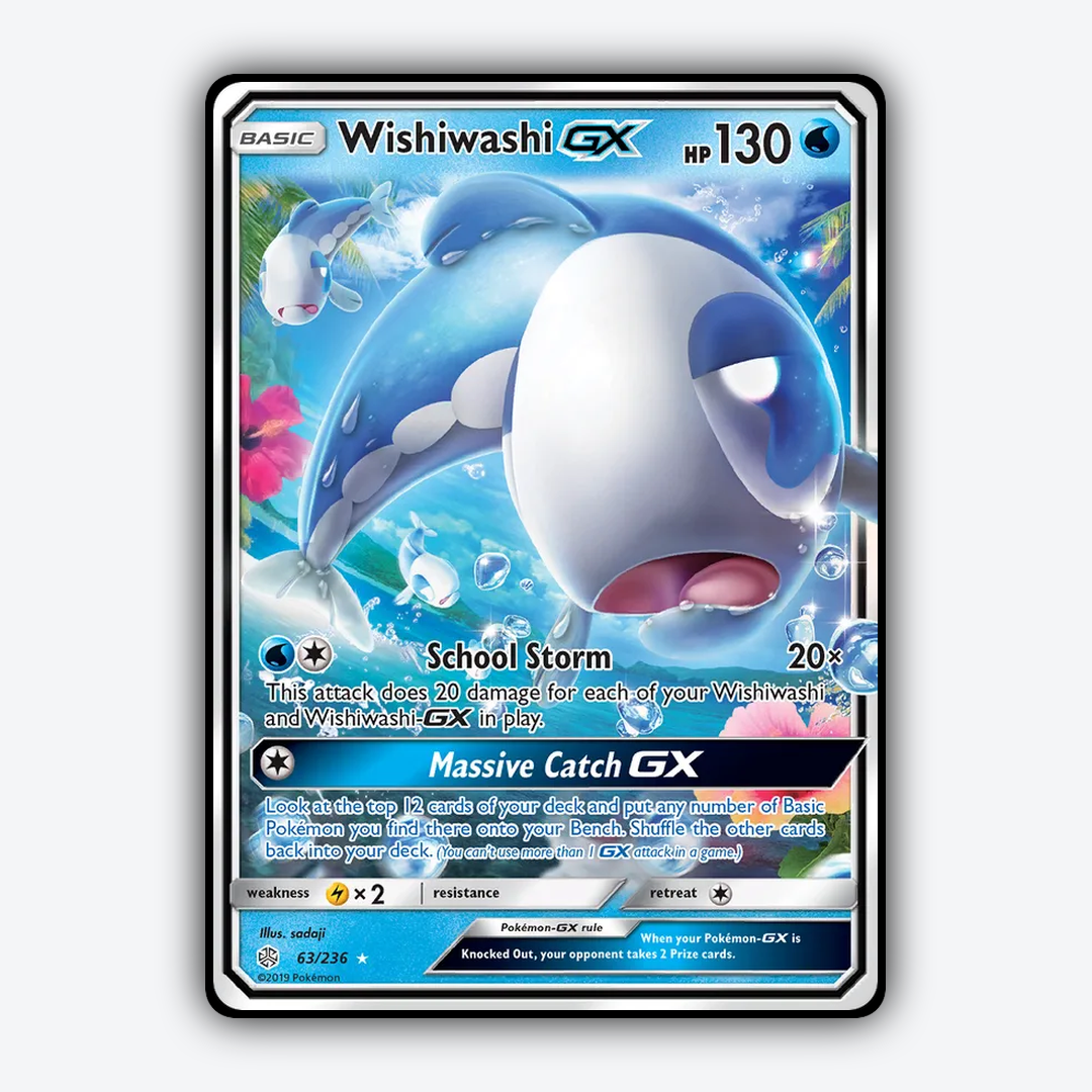 Wishiwashi-GX 063/236 - Cosmic Eclipse Set - Card Rug