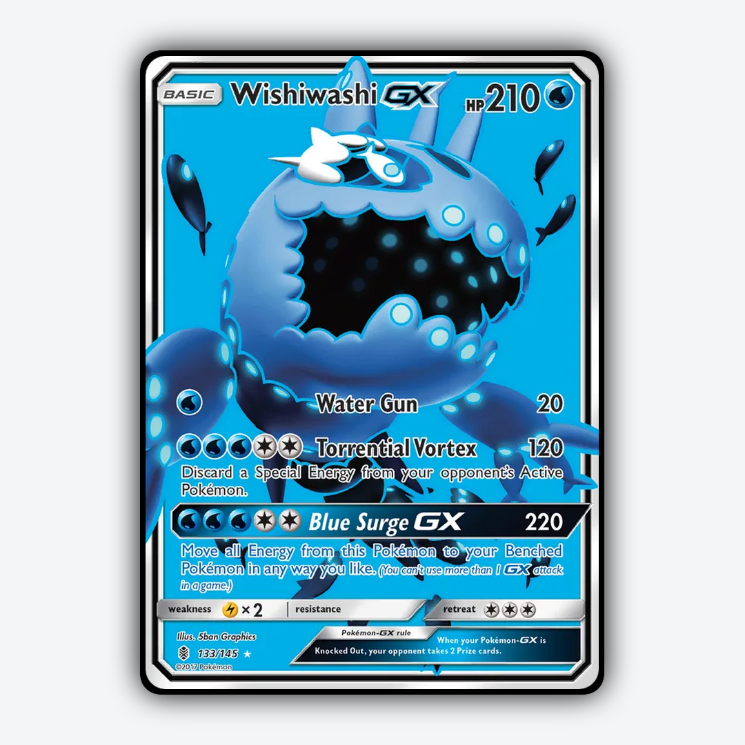 Wishiwashi-GX 133/145 - Guardians Rising Set - Card Rug