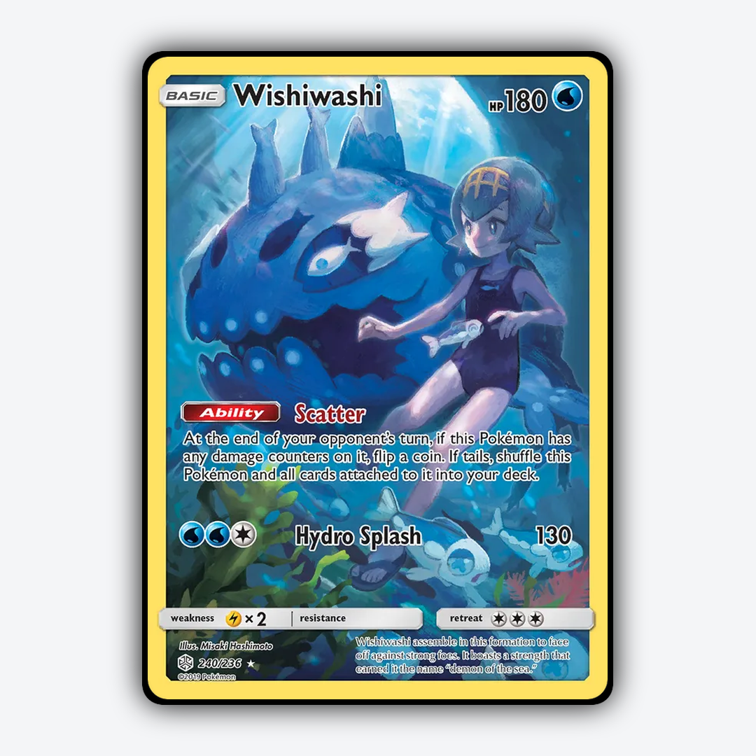 Wishiwashi 240/236 - Cosmic Eclipse Set - Card Rug