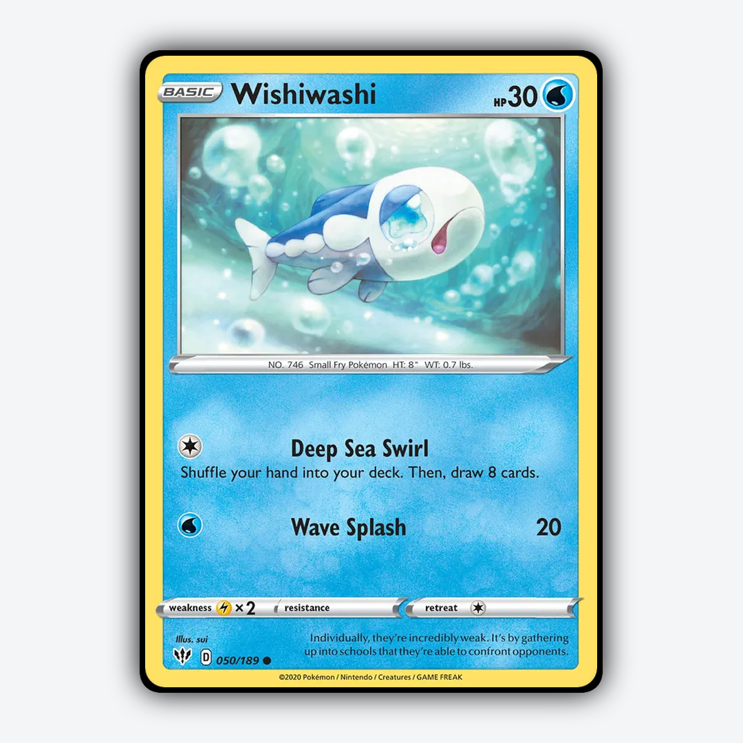 Wishiwashi 050/189 - Darkness Ablaze Set - Card Rug