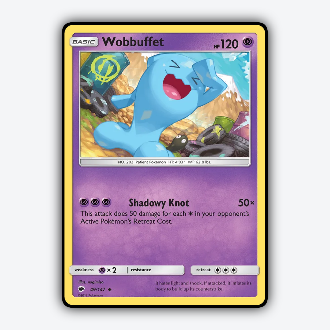 Wobbuffet 049/147 - Burning Shadows Set - Card Rug