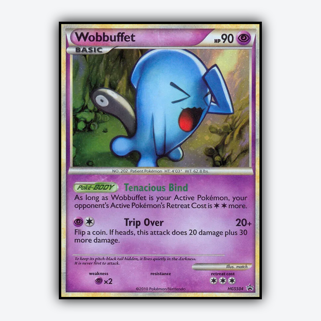 Wobbuffet #4 - HGSS Black Star Promos Set - Card Rug