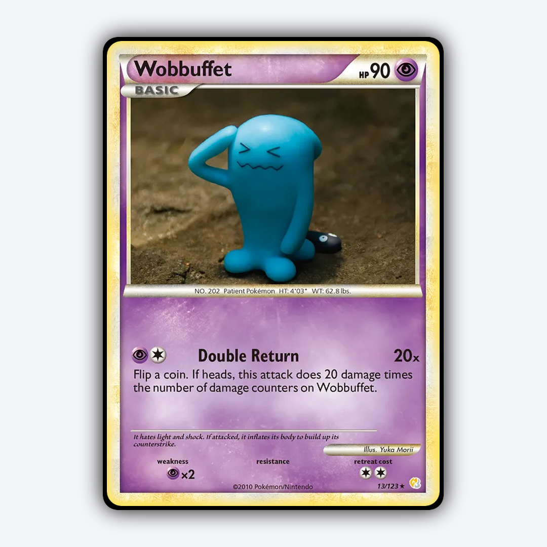 Wobbuffet 013/123 - HeartGold & SoulSilver Set - Card Rug