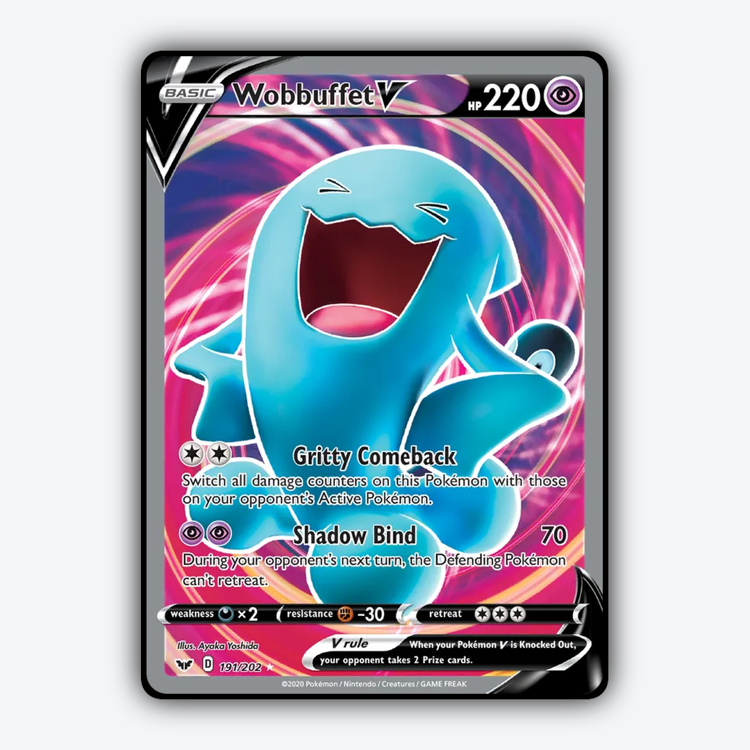 Wobbuffet V 191/202 - Sword & Shield Set - Card Rug