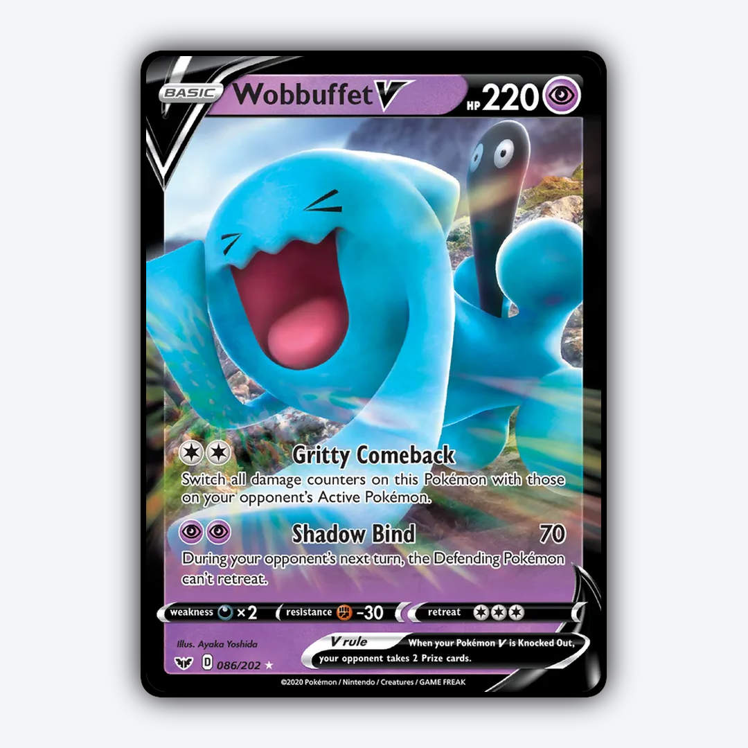 Wobbuffet V 086/202 - Sword & Shield Set - Card Rug