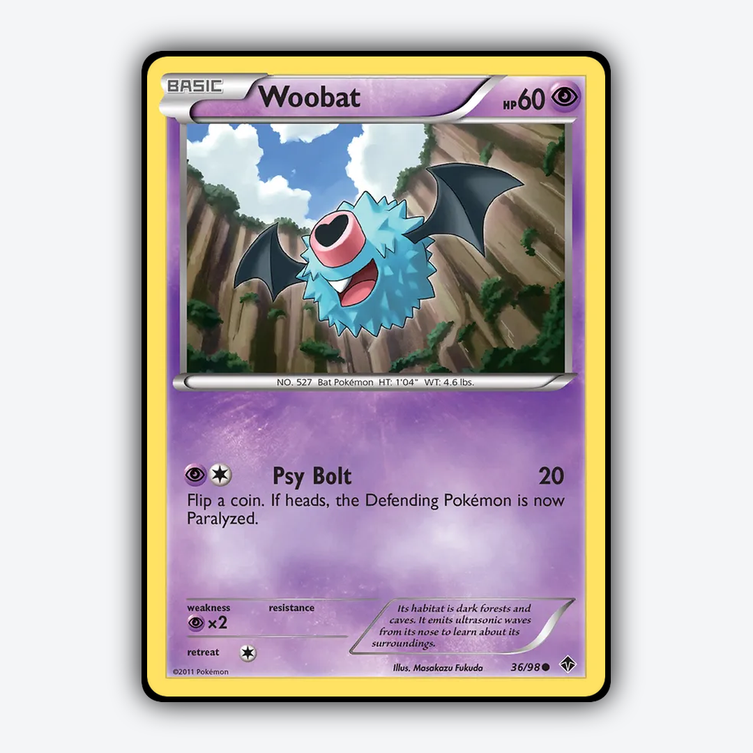 Woobat 036/98 - Emerging Powers Set - Card Rug