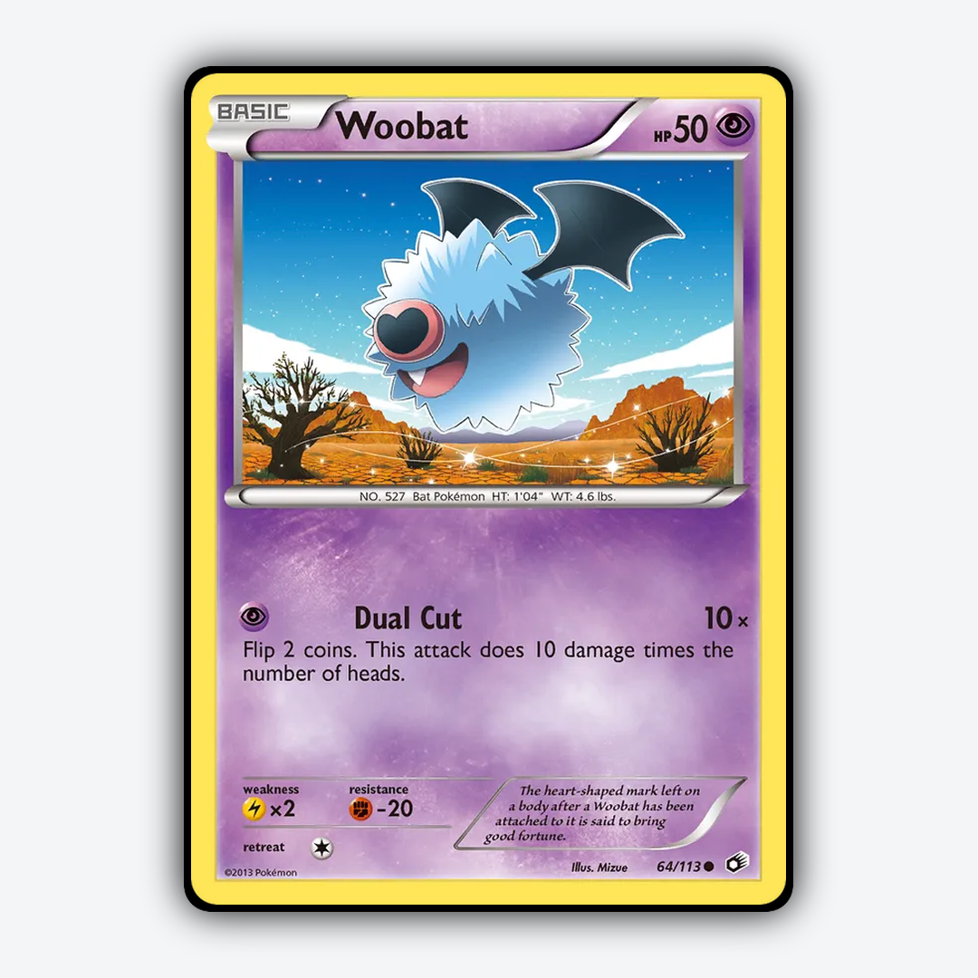 Woobat 064/113 - Legendary Treasures Set - Card Rug
