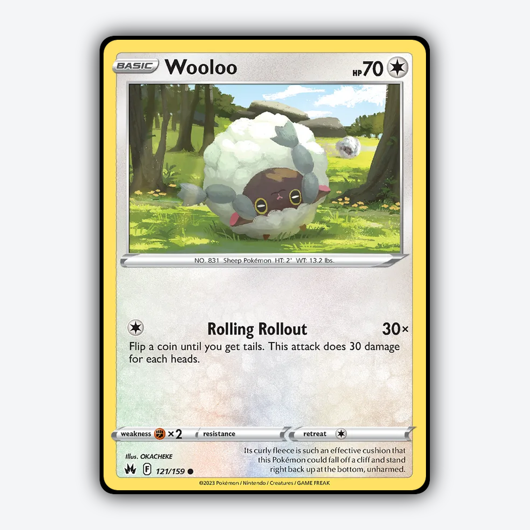 Wooloo 121/159 - Crown Zenith Set - Card Rug