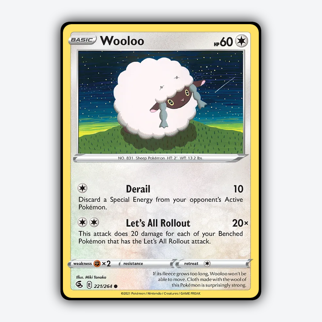Wooloo 221/264 - Fusion Strike Set - Card Rug