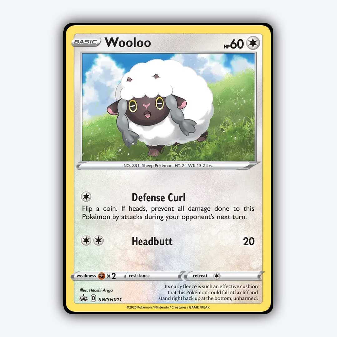 Wooloo #11 - SWSH Black Star Promos Set - Card Rug