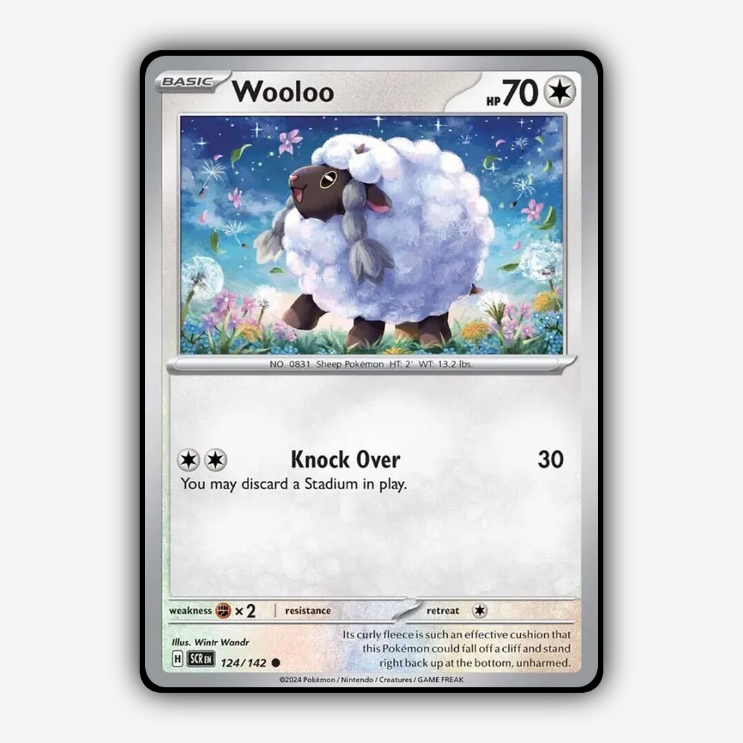 Wooloo 124/142 - Stellar Crown Set - Card Rug