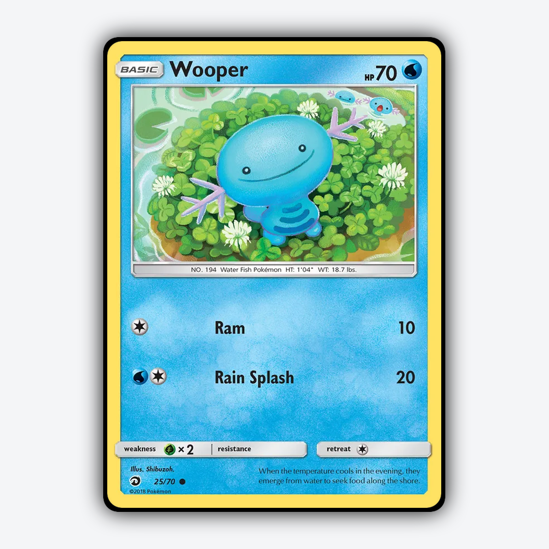 Wooper 025/70 - Dragon Majesty Set - Card Rug